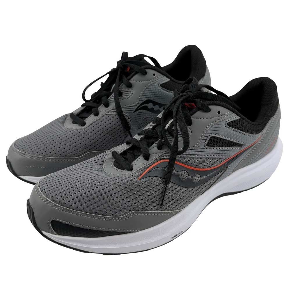 Saucony‎ Cohesion 16 Running Sneaker Shoe Charcoal Gray Men 12 Wide S20782-36